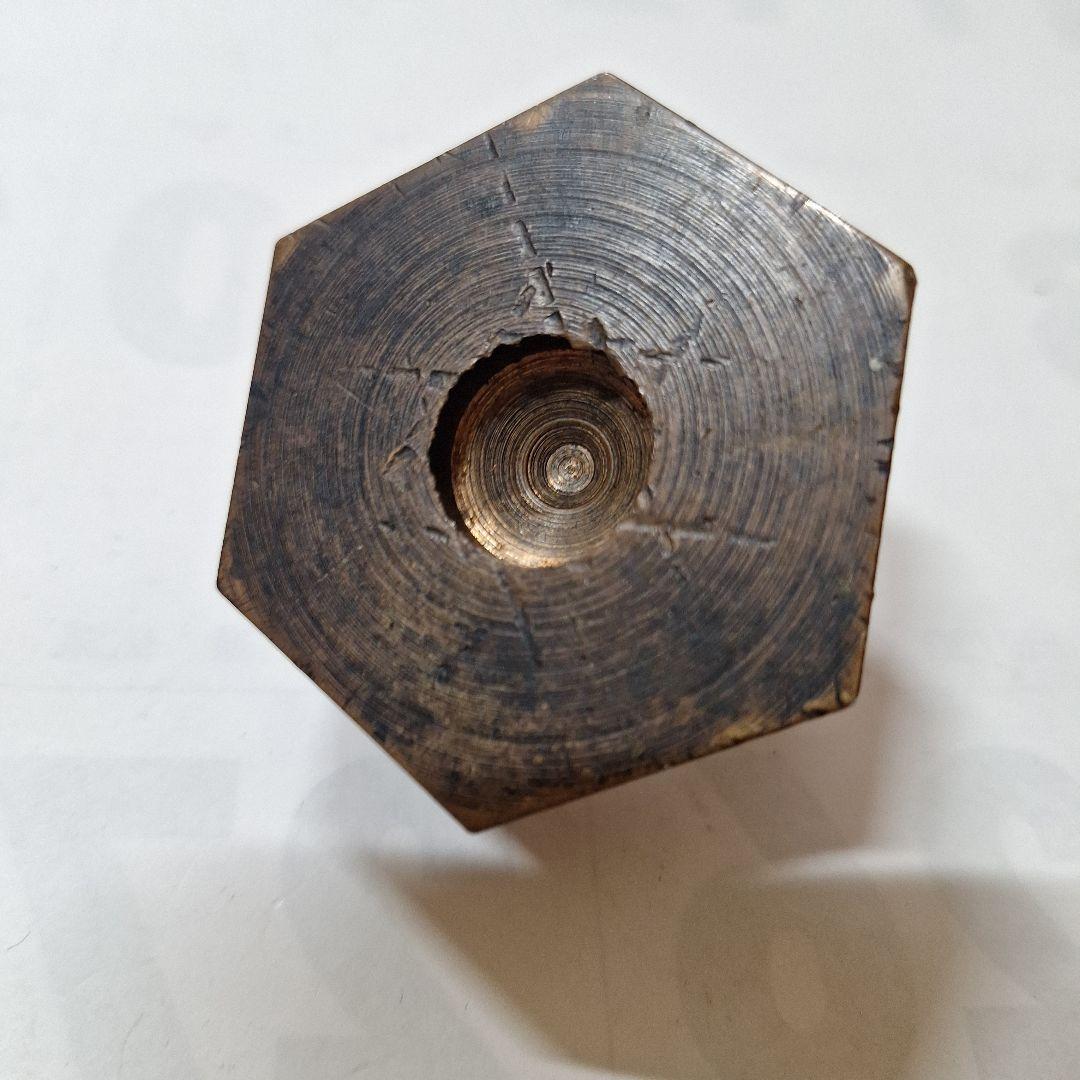 【ハチ】六角形金属製アンティーク雑貨