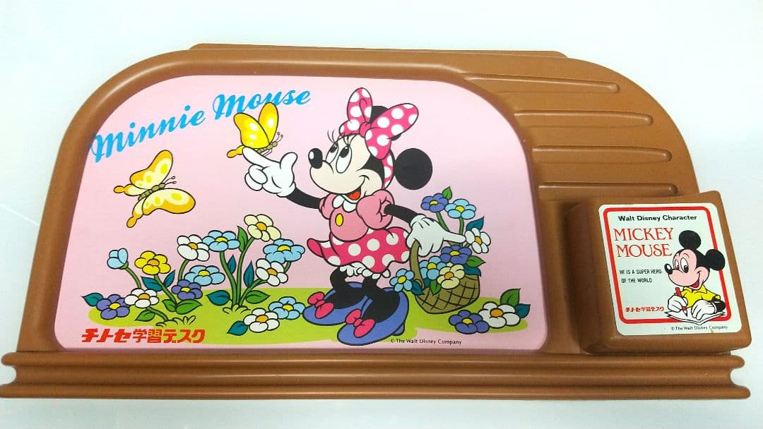 【美品】激レア ちとせ 学習机 ディズニー ミッキー スタンド ポスター