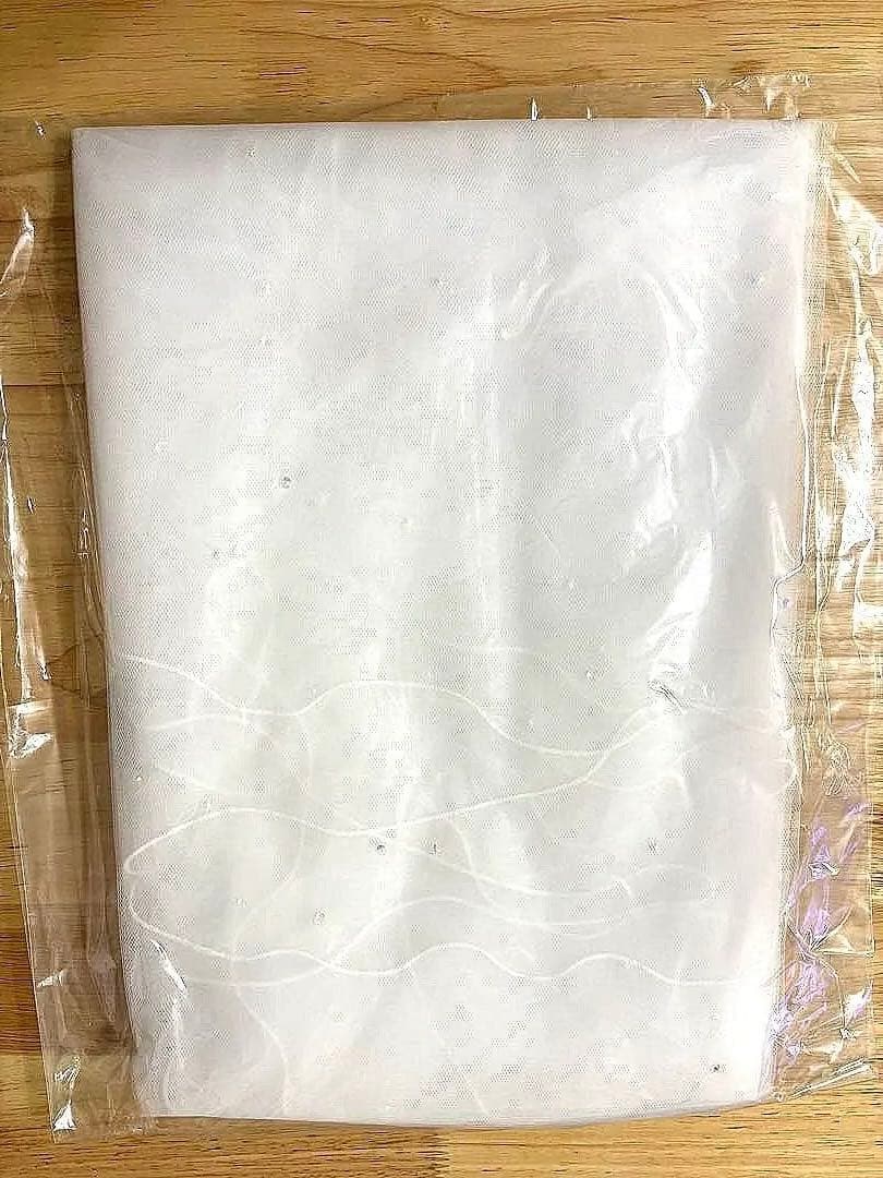 【美品】ララシャンス ロングベール 3m 2段 コーム付 ラインストーン ベール