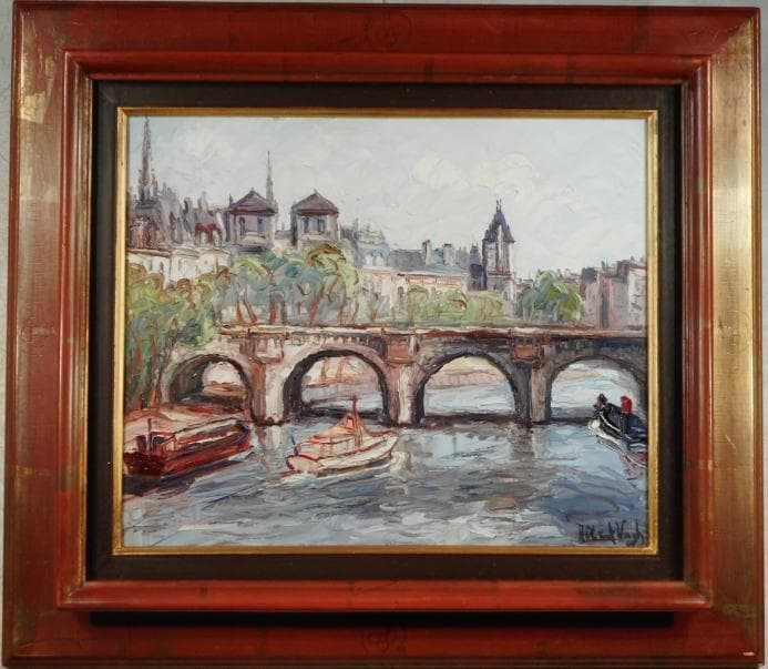 アルバート・ヴォーグ・ワイマン　 シテ島の眺め 。