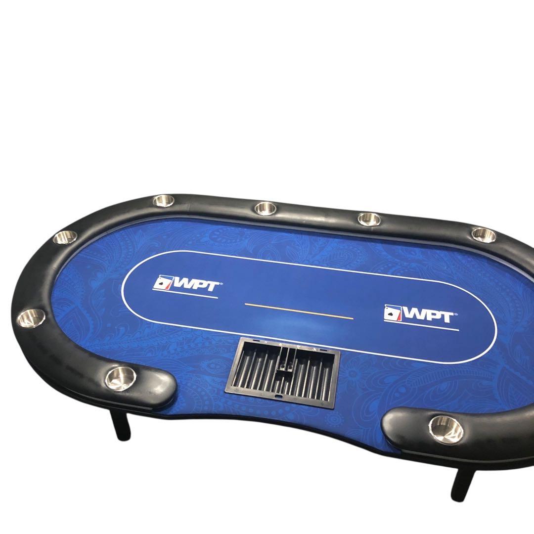 ポーカーテーブル 折りたたみテーブル 折りたたみ脚 競技用テーブル LEDライト