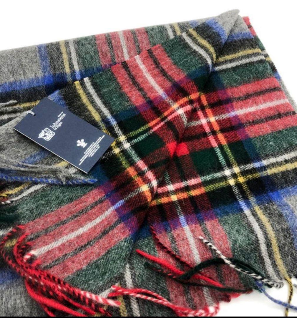 新品★Johnstons of Elgin カシミヤ マフラー