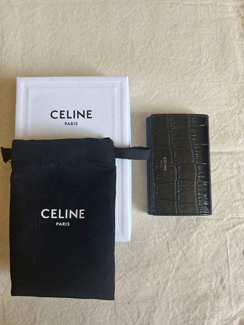 キーケース / クロコダイル型押しカーフスキン