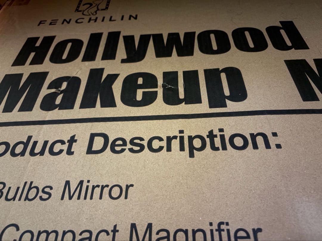 FENCHILIN 化粧鏡 超大型女優ミラー ハリウッドミラー 70×55cm