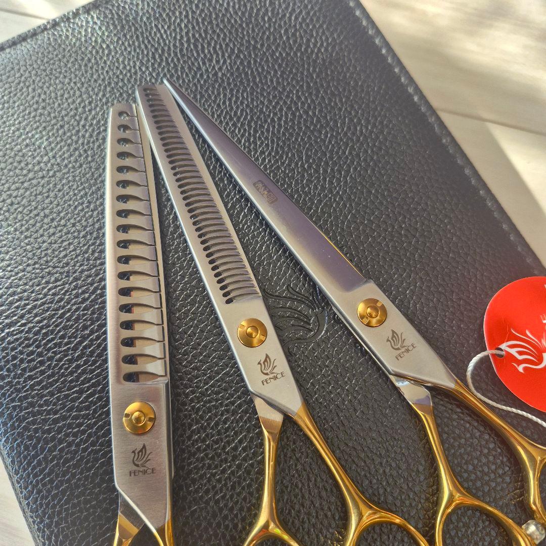 新品★フェニーチェ トリミングシザーセット★セニング&ストレートシザー