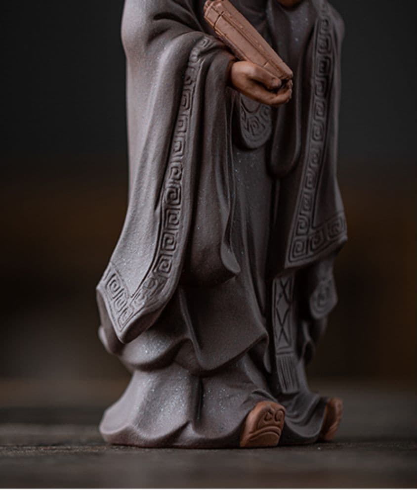 禅意  紫砂  中国  名人  老子   茶道具  置物