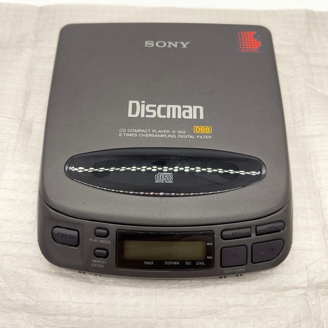 外観新品同様 SONY ポータブルCDプレイヤー D-202 ディスクマン