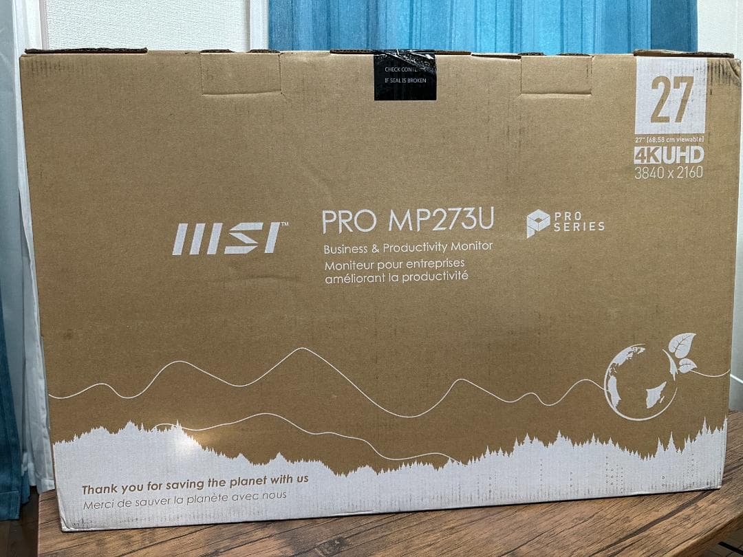 処分セール 新品 MSI 27インチ モニター 4K 60Hz