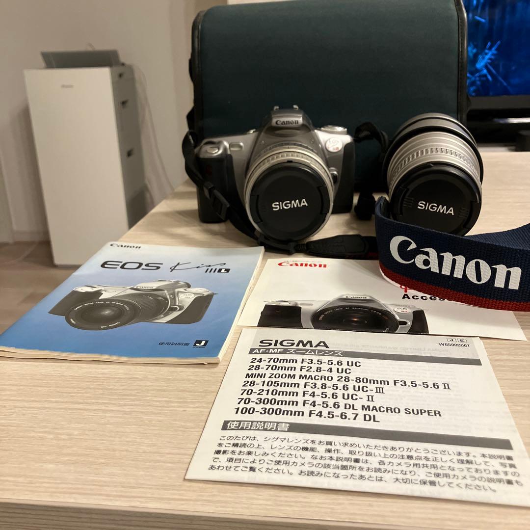 Canon EOS Kiss ⅢL ズームレンズ、カメラバック　キャノンイオス