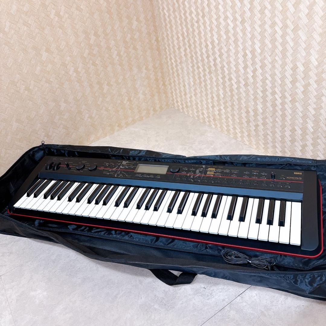 【美品】KORG キーボードシンセサイザー KROSS-61 クロス 61鍵