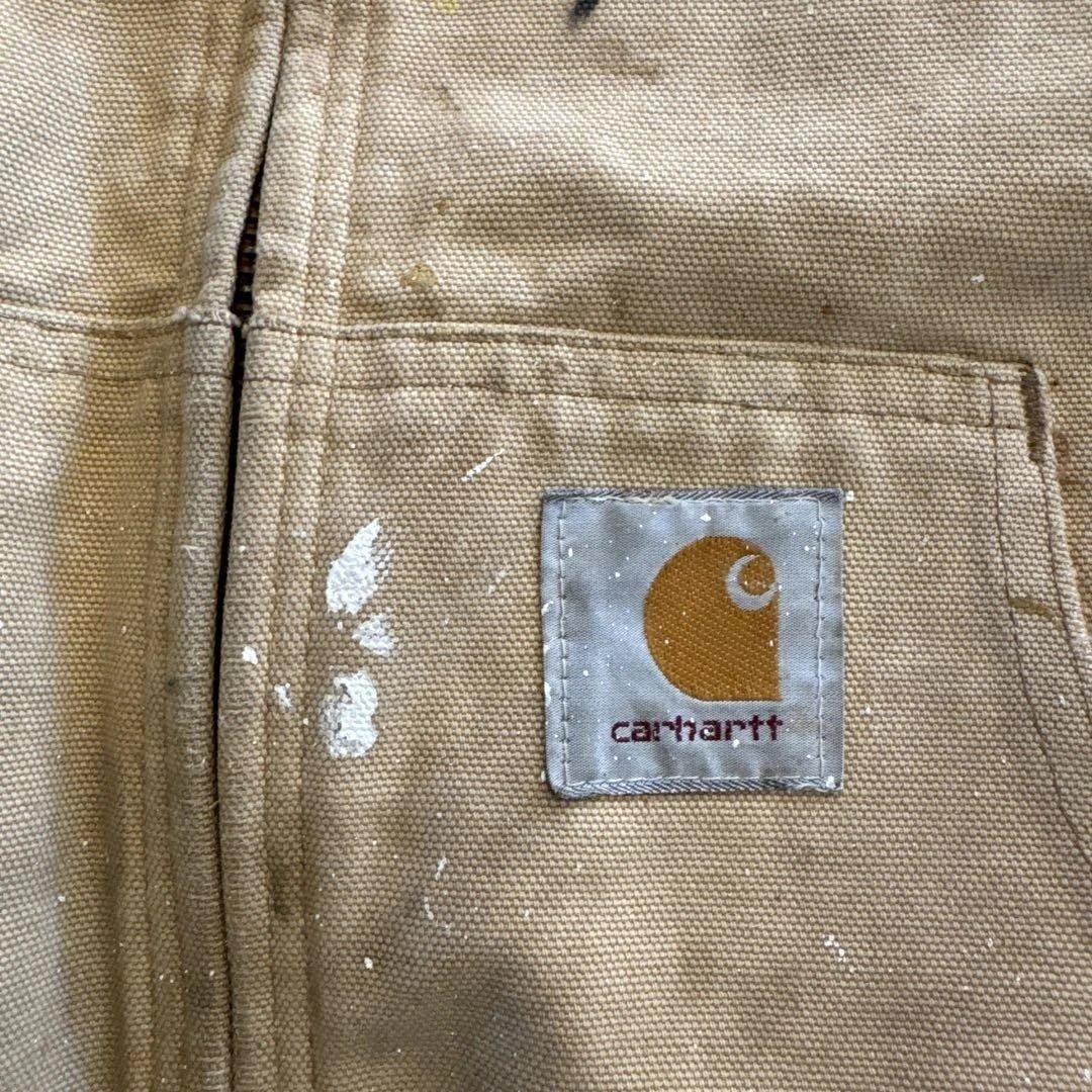 当時物Carhartt フード付きベージュジャケット