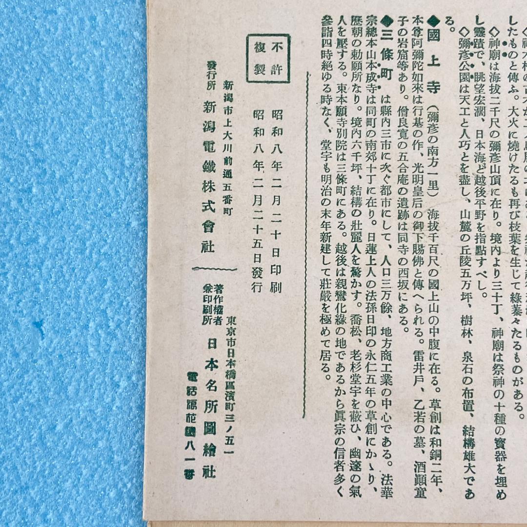 処分 新潟周辺 新潟電鐵 路線図 名所案内 金子高光 鳥瞰図 昭和8年