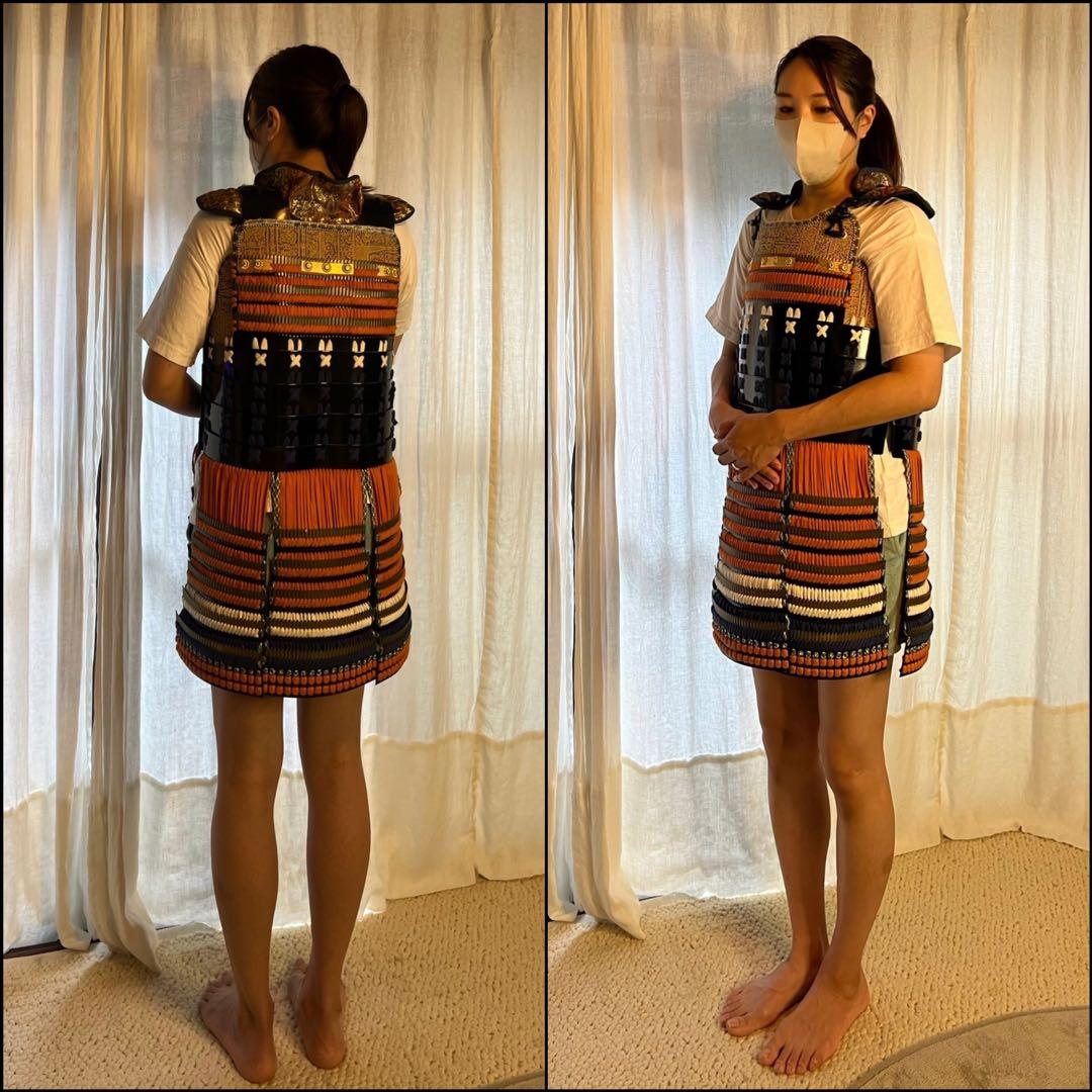 【丸武工房製】美品！未使用【現代 甲冑 等身大】黒胴具足 鎧 一式