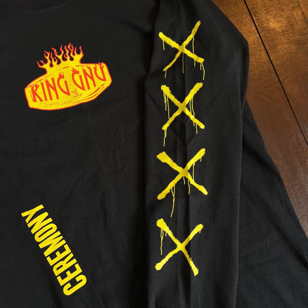 新品！！【King Gnu キングヌー】CEREMONY ロンT 常田大希 黒