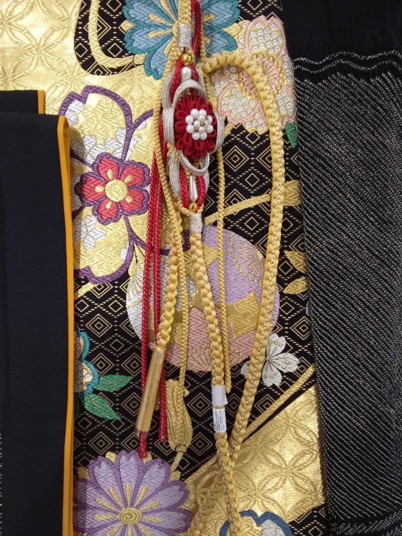 振袖フルセット、正絹振袖成人式、重ね衿帯揚げ帯締め、西陣袋帯、襦袢、ガード加工