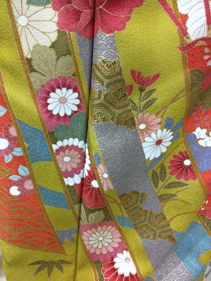 振袖フルセット、正絹振袖成人式、重ね衿帯揚げ帯締め、西陣袋帯、襦袢、ガード加工