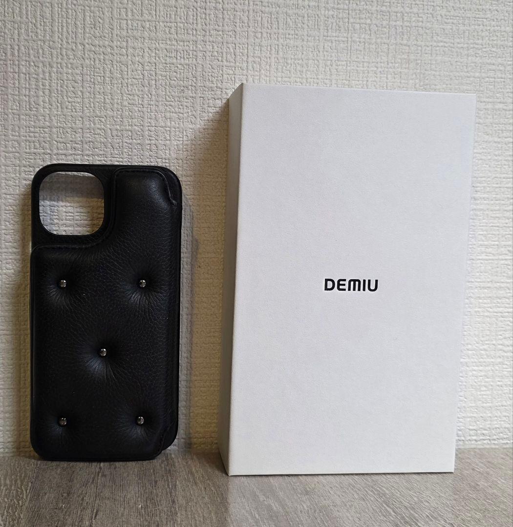 iPhone14ケース　DEMIU BALLONCINQブラック×ブラック