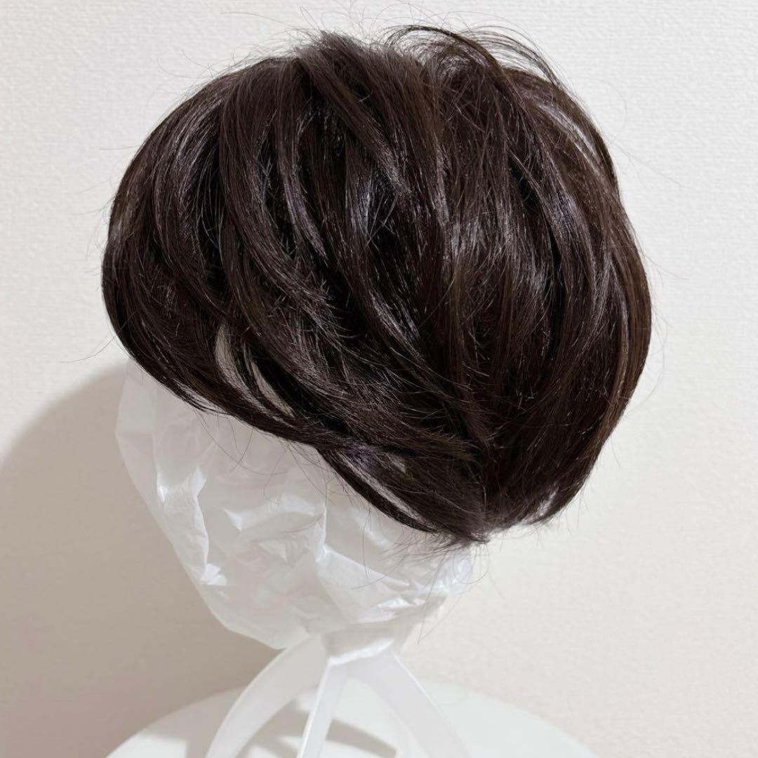 ふわり未使用品フルウィッグonのみ 箱無し ショートヘア ブラウン 医療用