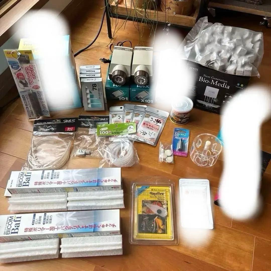 海水魚の餌 エアポンプ　他