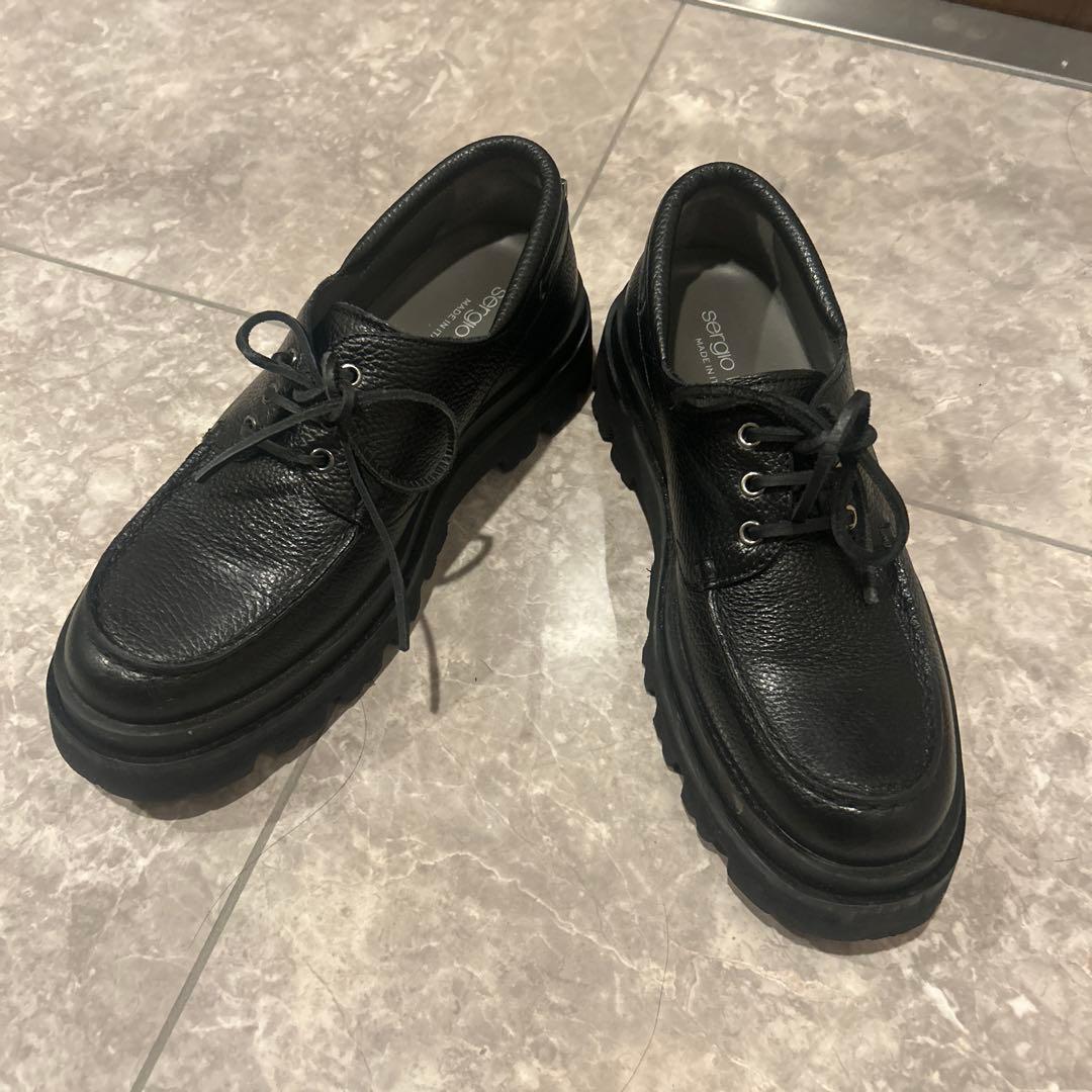 Sergio Rossi ブラックモカシンシューズ　61/2