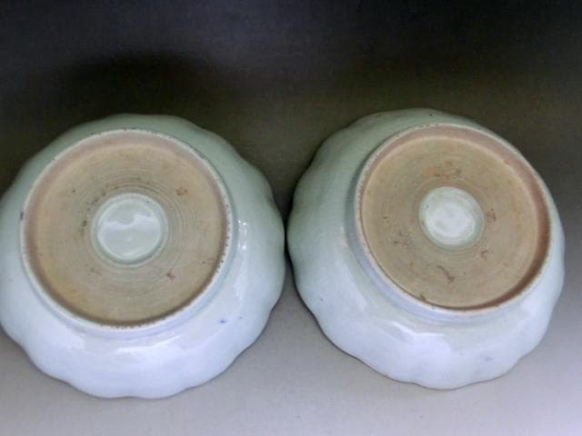 皿■古伊万里染付なます皿 19客 鶴 雲 鳥 蛇の目高台 古い膾皿 骨董品■