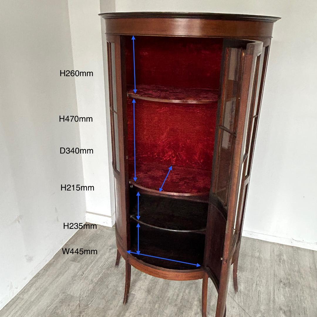 イギリス アンティーク家具 ディスプレイ キャビネット 1930年頃 776A