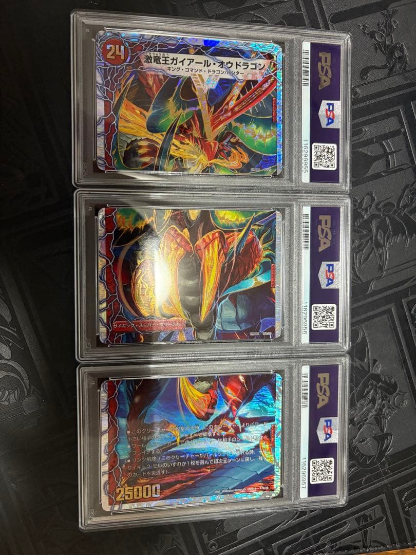 psa10 3連番　ガイアールカイザー　ガイアールオウドラゴン　DMD18