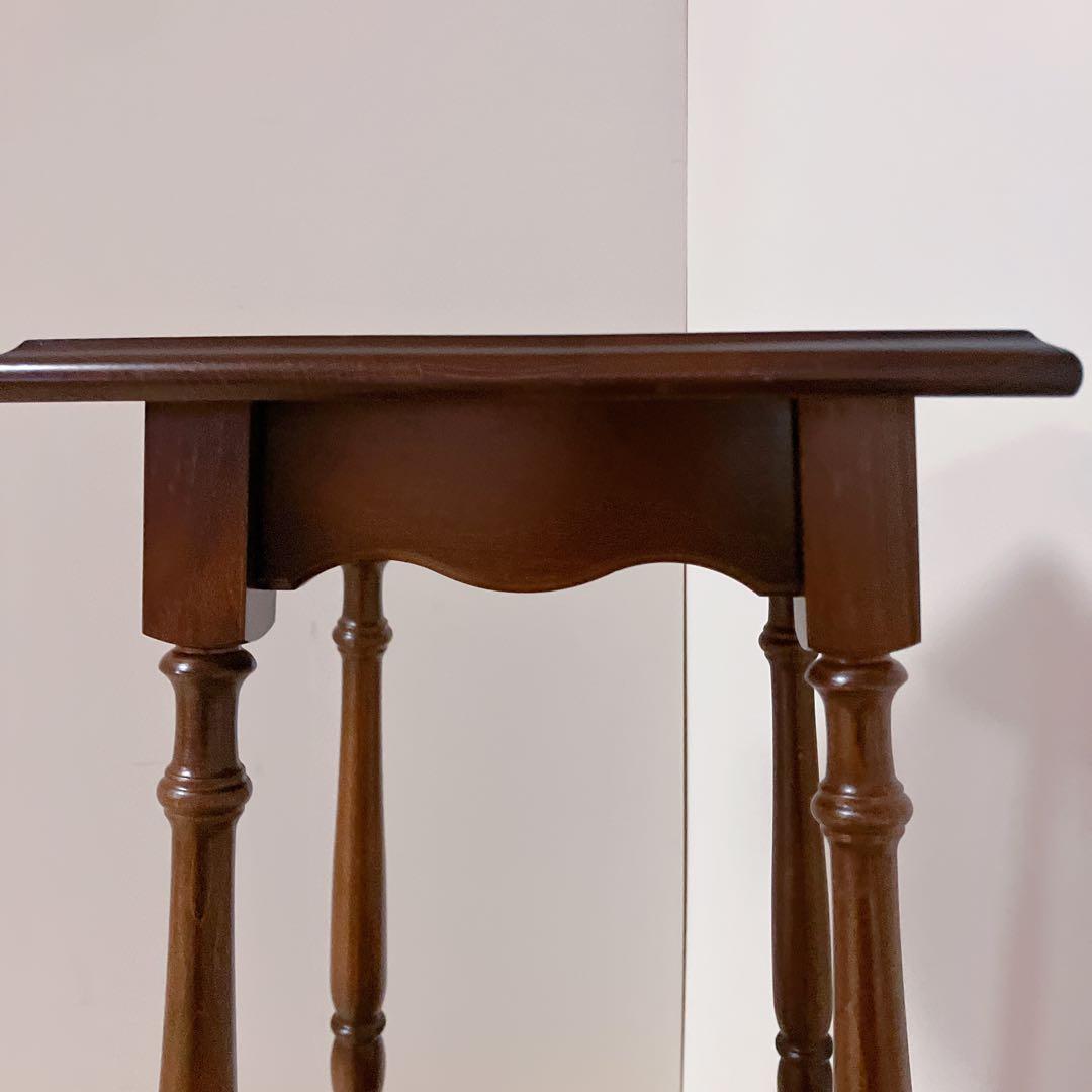 karimoku カリモク　コロニアル　電話台　飾り棚　アンティーク　花台