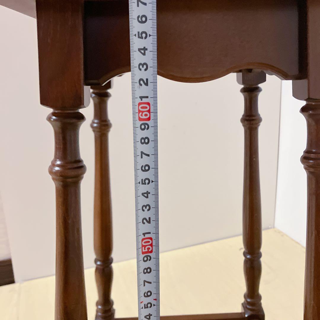 karimoku カリモク　コロニアル　電話台　飾り棚　アンティーク　花台