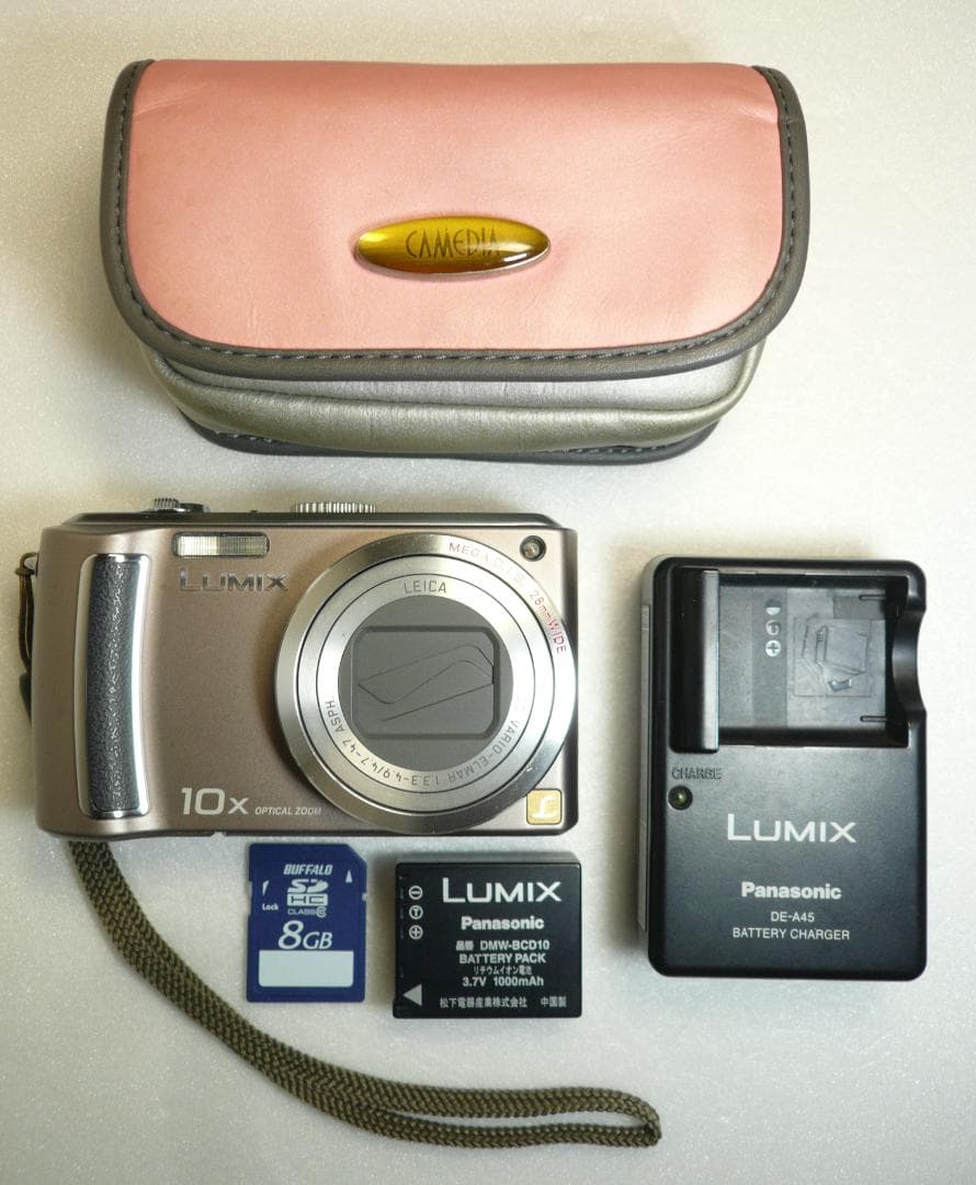 LUMIX★DMC-TZ5⭕️実働品⚠️必読有★光学10倍ズーム★910万画素