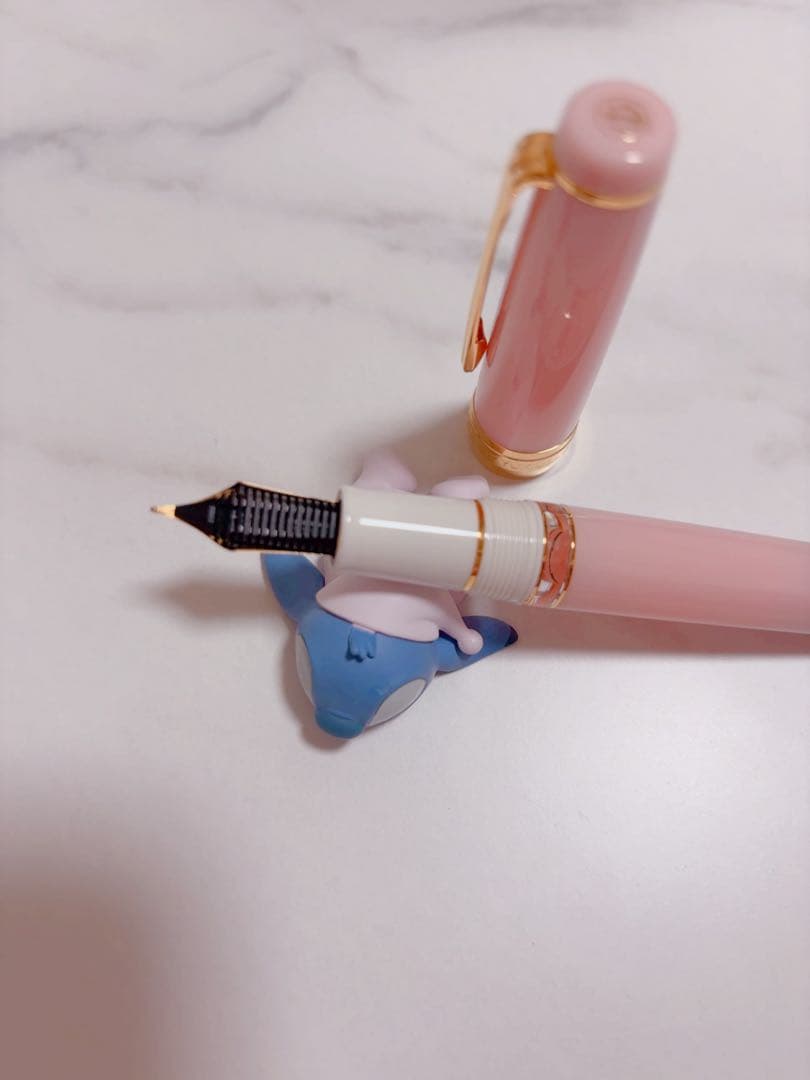 ペントノートオリジナル万年筆　ゆきのしたで中字