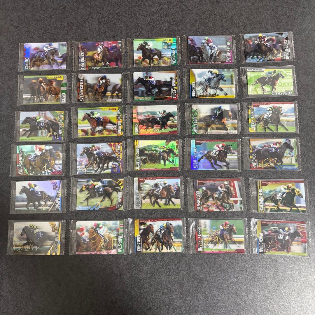 サラブレッドホースコレクション　ウエハース　１R ２R サインカード　コンプ