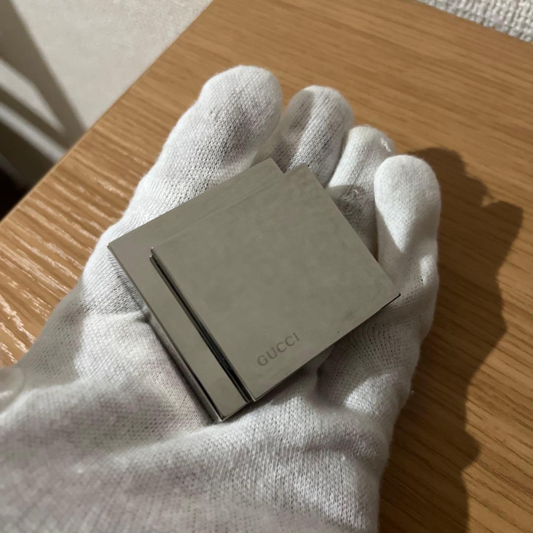 グッチ 置時計トラベルクロック 保存ケース有 クォーツ 中古品