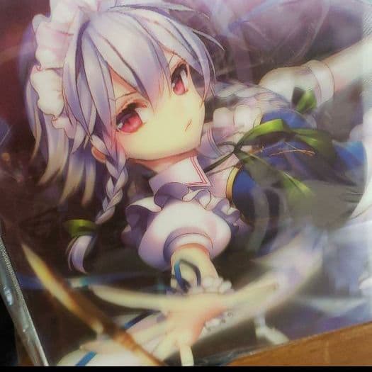 十六夜咲夜　東方プロジェクト 3Dポスター　非売品　レア　人気　キャラ