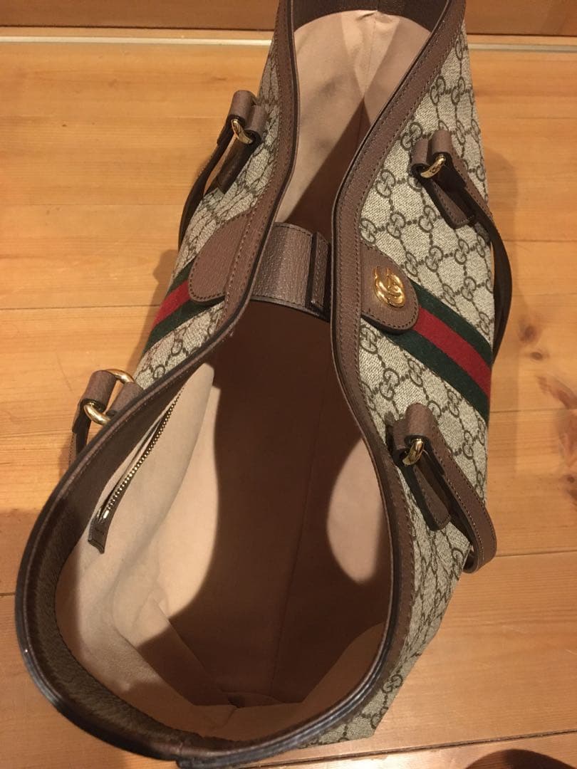 【大幅値下げ】GUCCI【オフィディア】GGスプリーム　ミディアムトートバッグ