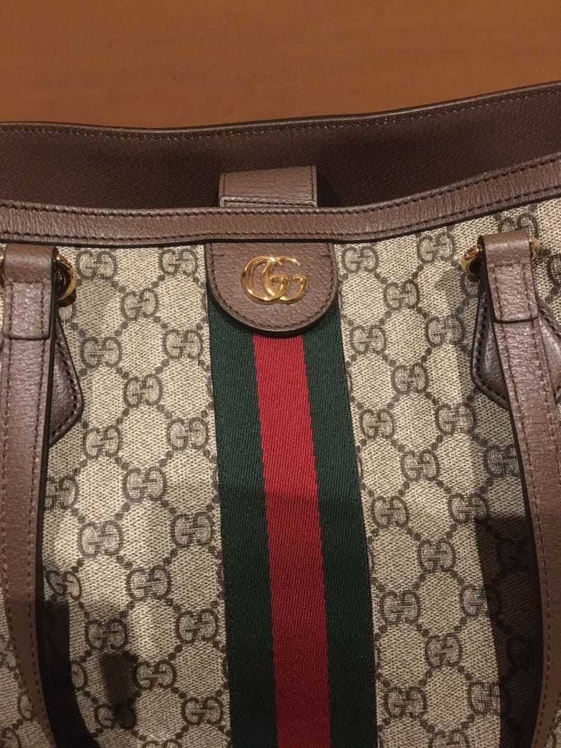【大幅値下げ】GUCCI【オフィディア】GGスプリーム　ミディアムトートバッグ