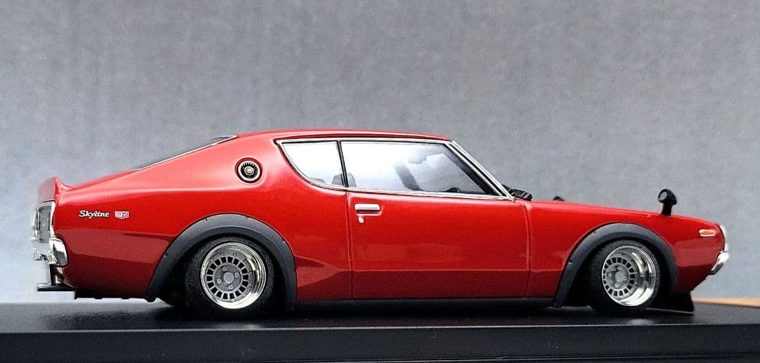 1/43　スカイライン改　ケンメリ2Dr　GT-Rフォーカス　アルミ製　深リム
