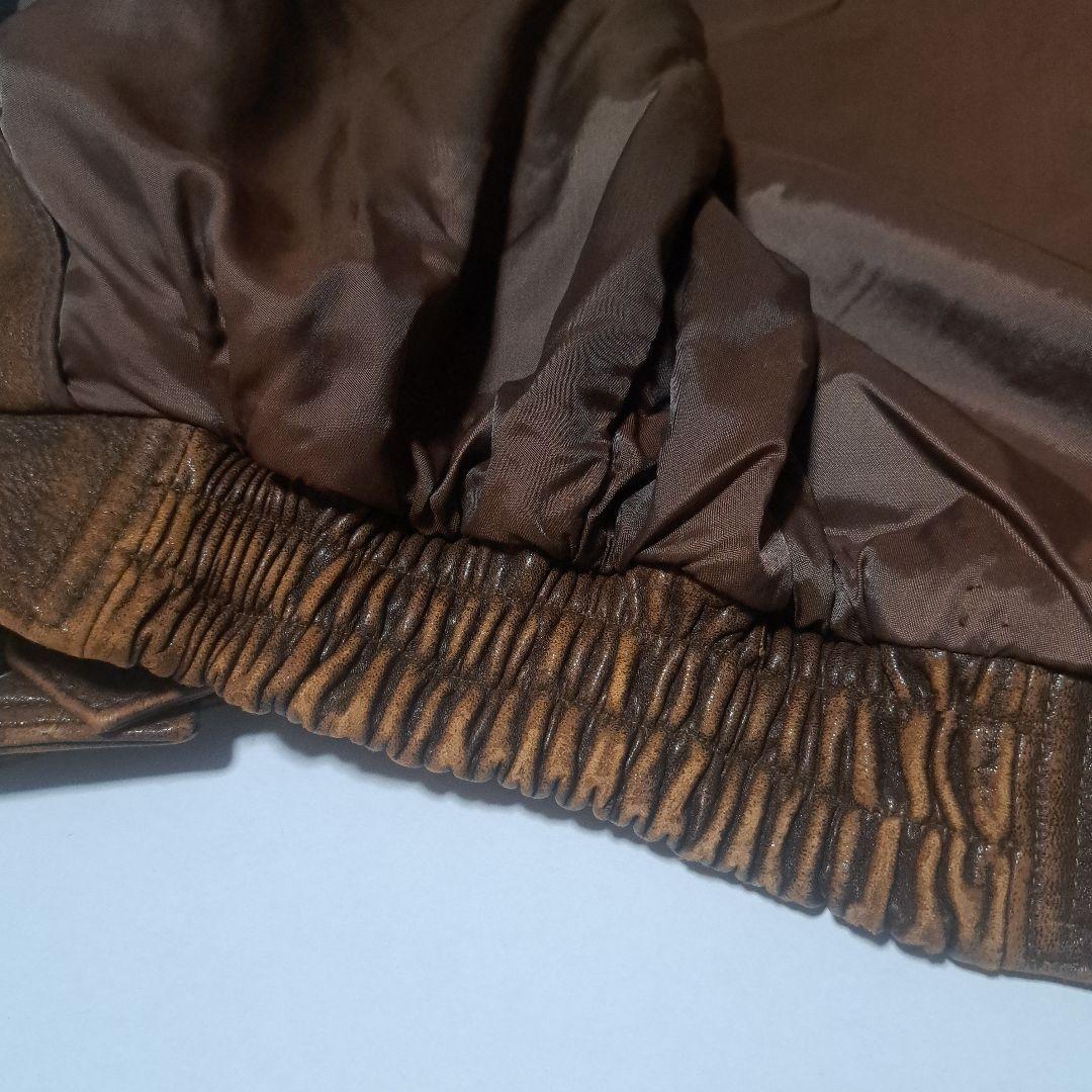 G-1フライト　レザージャケット　ラム革　ヴィンテージ　90s　サイズ40