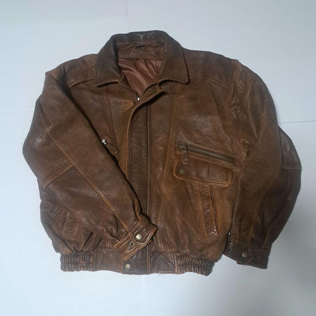 G-1フライト　レザージャケット　ラム革　ヴィンテージ　90s　サイズ40