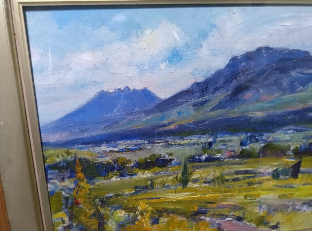 サインは２枚目にあります写真12枚です直筆油彩です