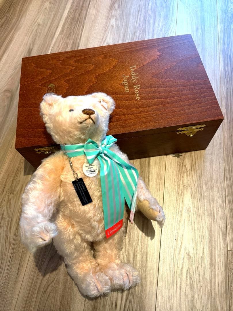 限定シリアルナンバー入り【レア】Teddy Rose テディベア木製ボックス付き