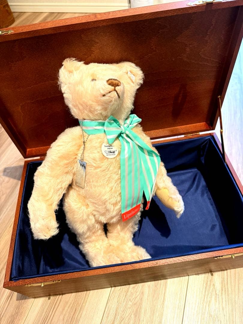 限定シリアルナンバー入り【レア】Teddy Rose テディベア木製ボックス付き