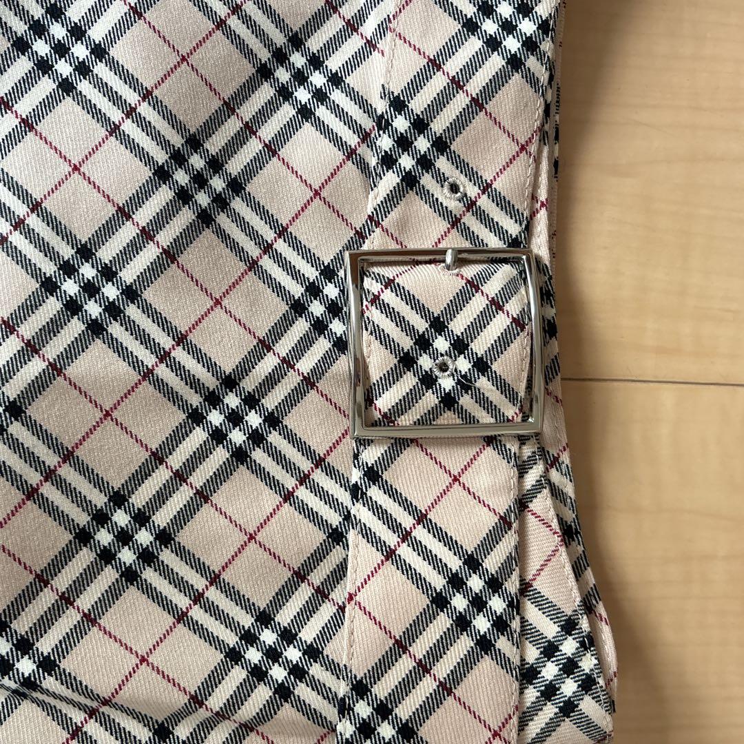BURBERRY バーバリーブルーレーベル ノバチェック スカート ベルト　38