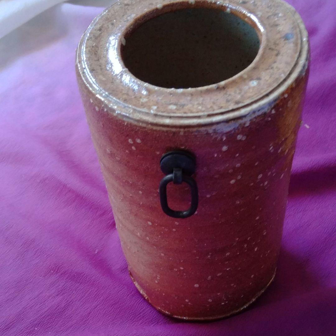 未使用　信楽焼　寿万作　旅枕