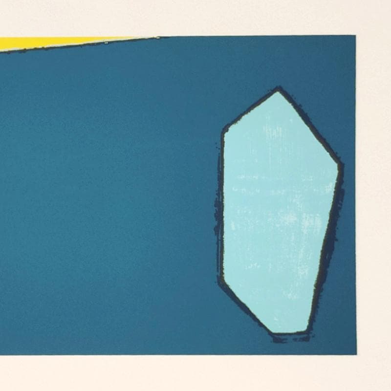 mmm!☆花田和治☆「 ー海と岩ー 」シルクスクリーン　大衣　新品額！