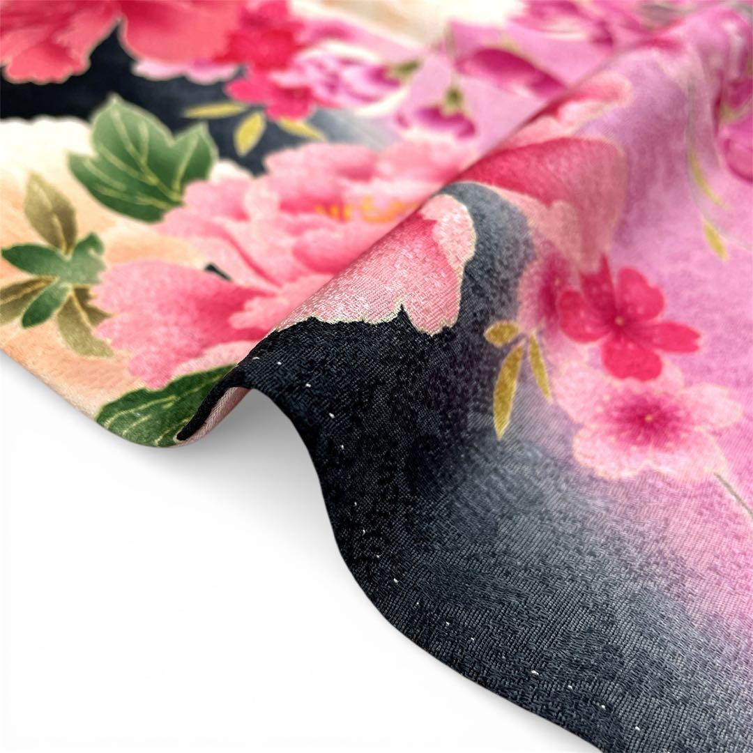 ◎mk-636　美品　振袖　刺繍　スモールサイズ　　1-13