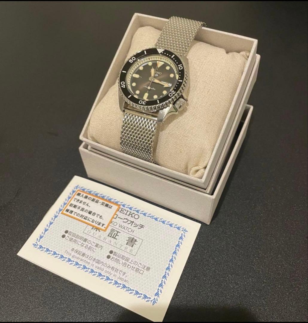 SEIKO 自動巻き時計 ブラックダイヤル