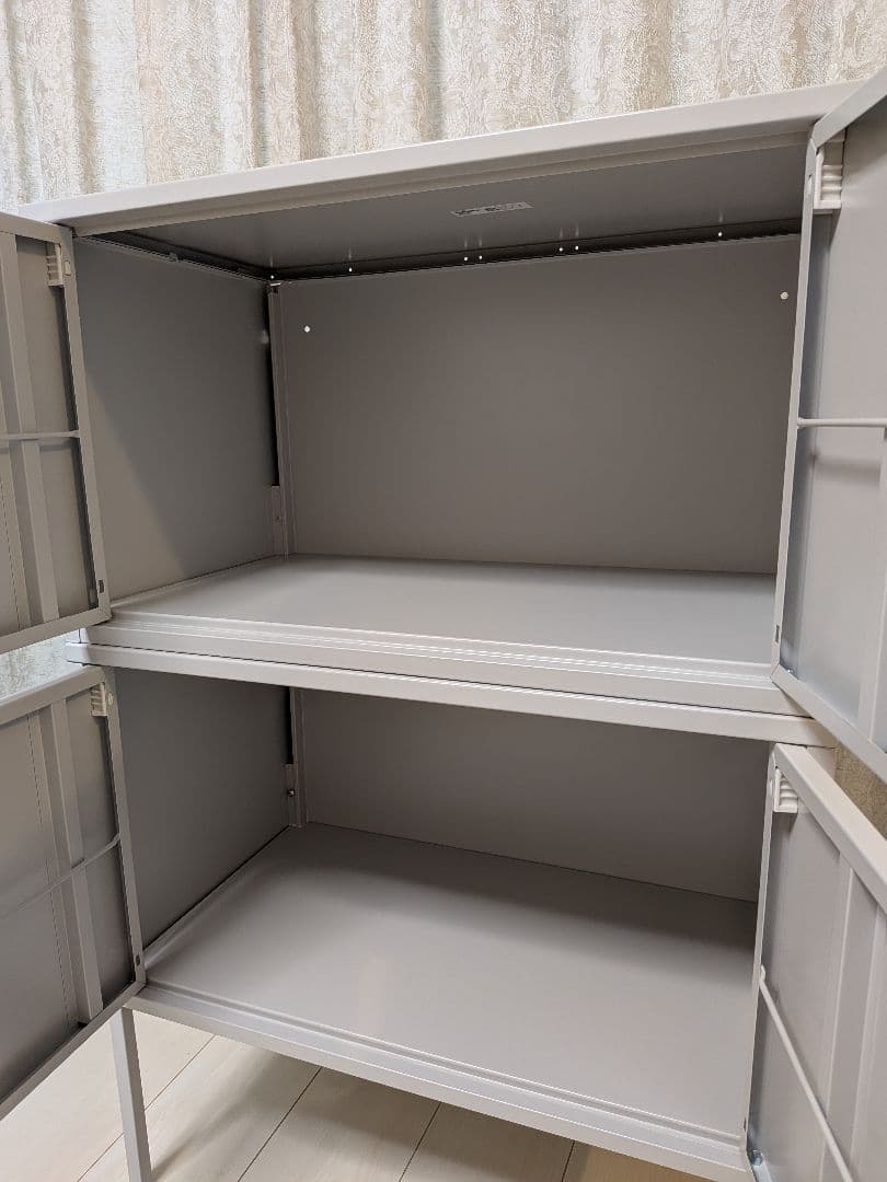 IKEA LIXHULT リックスフルト 2台 グレー 送料込 組立て済 未使用