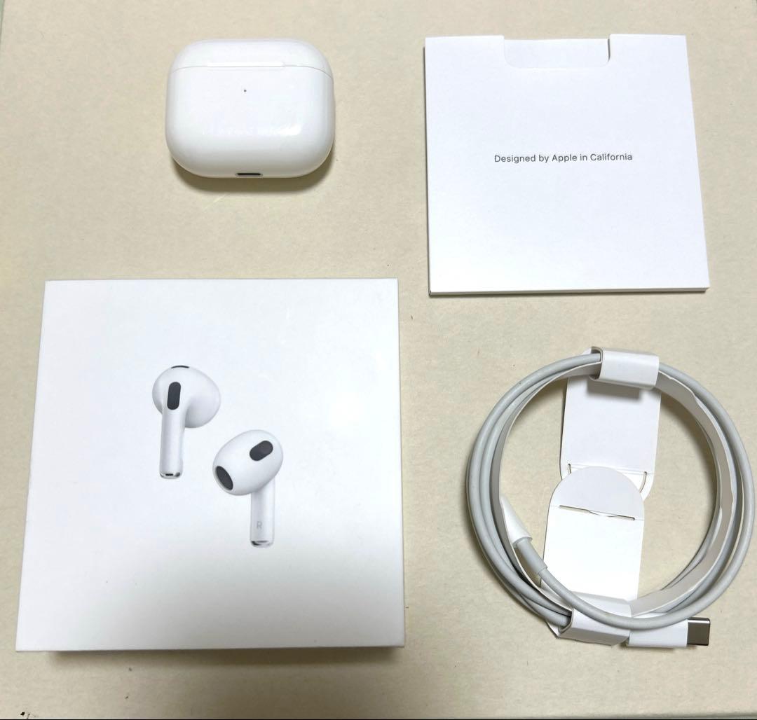 【数回のみ使用】Apple AirPods 第3世代 MagSafe充電ケース付