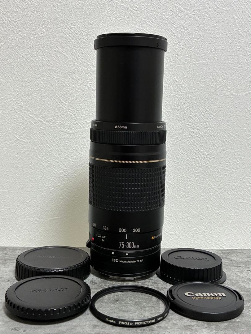 ⭐️美品⭐️Canon EF 75-300 II & EF-EOS R アダプター